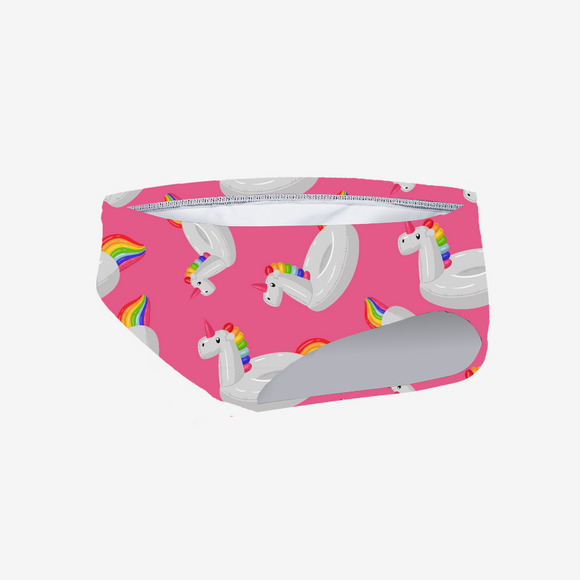 Pink Unicorn Floatie Brief