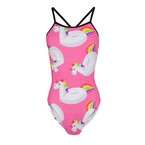 Pink Unicorn Floatie Openback
