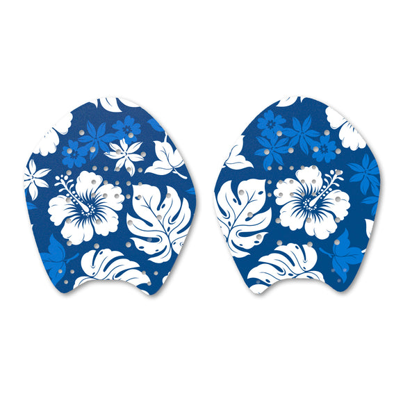 Hibiscus Paddles (Blues and White)