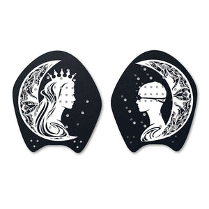 Queen Paddles Black/White