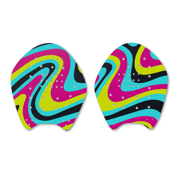 Wavy Paddles (Lime, Magenta, Teal, Black)